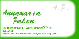 annamaria palen business card